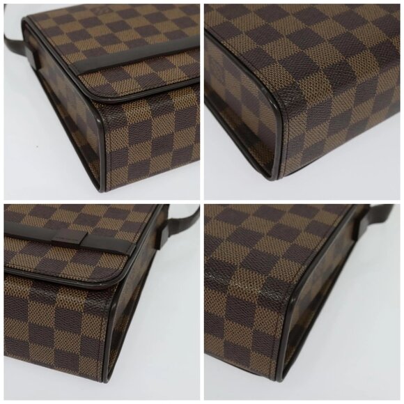 LOUIS VUITTON Damier Ebene Tribeca Ron Shoulder Bag N51160 LV Auth BA4072 - Picture 15 of 16